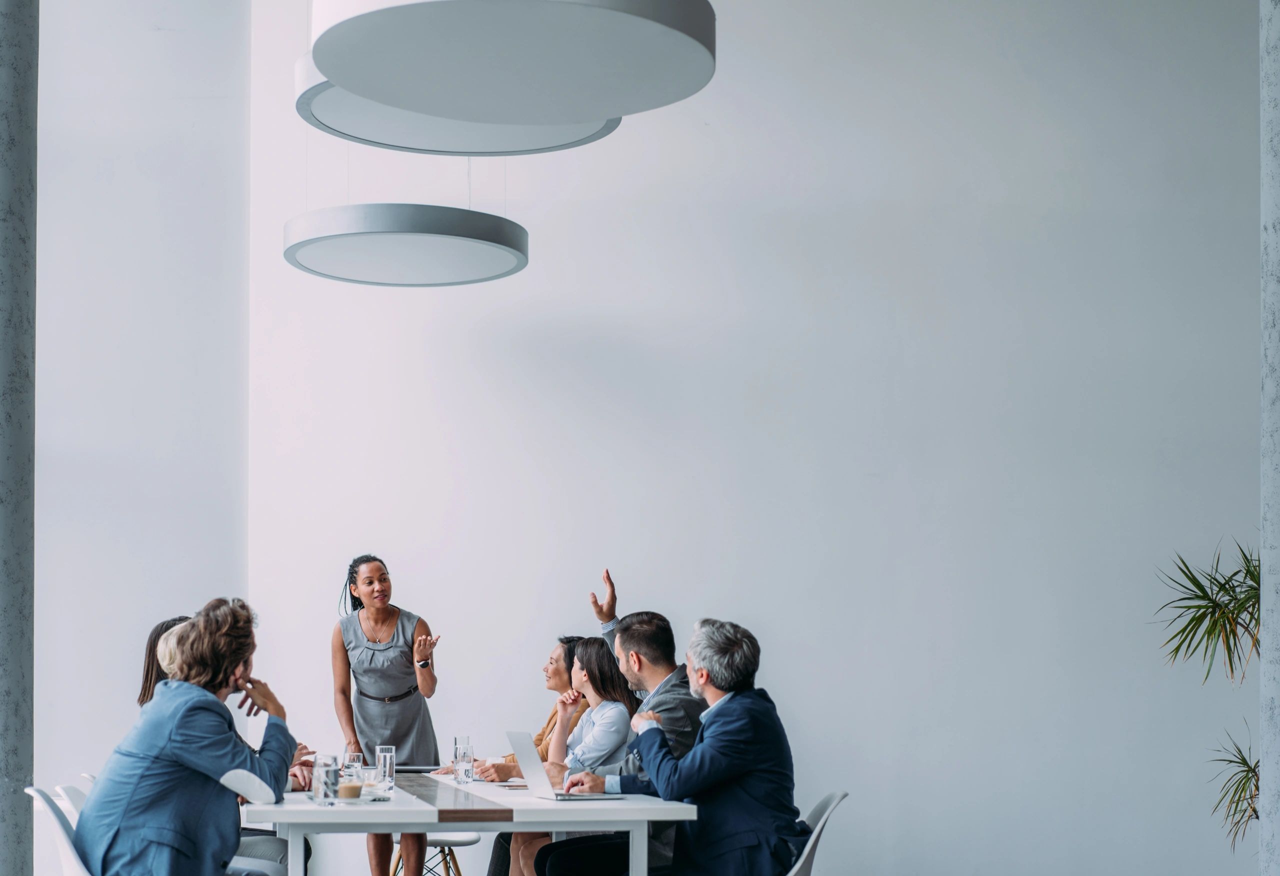 HR consulting team meeting in a boardroom